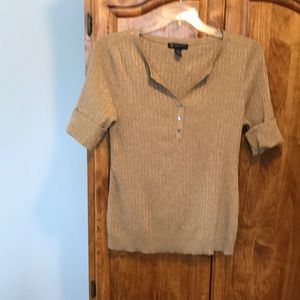 INC gold ladies top